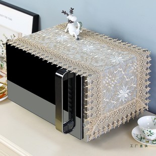 2025新款微波炉盖罩防尘罩套帘烤箱盖布巾防油防水散热遮灰布