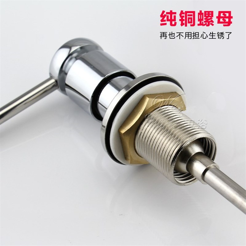 新品包邮厨房水槽用皂液器洗洁精按压瓶洗菜盆洗涤剂304不锈钢按