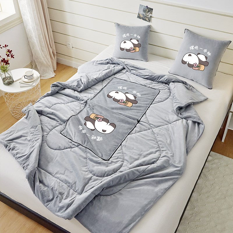 两用二合一加厚抱枕被子折叠办公室午睡枕头毯子汽车沙发靠枕车载