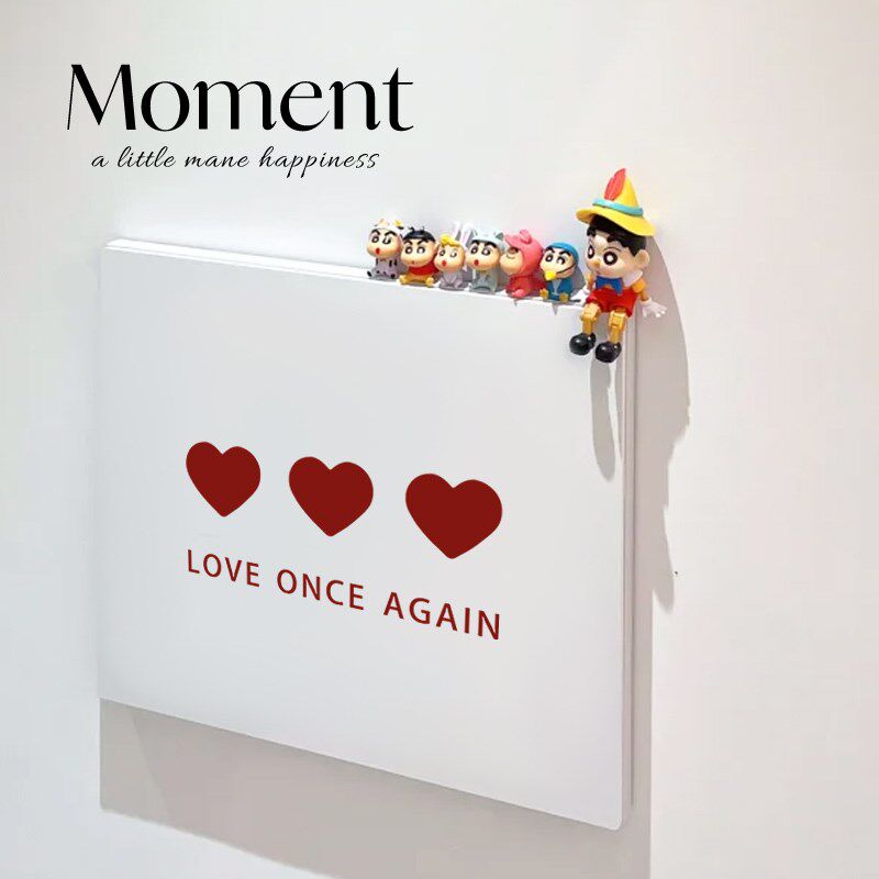 烟火爱心电表箱盒遮挡神器创意弱电箱盖板电闸箱配电箱装饰画 画