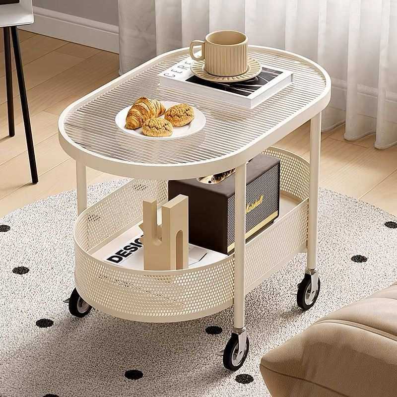 北欧钢化玻璃可移动沙发边几边柜简约现代床头侧边柜小茶几小推车,3C数码配件,USB灯,淘宝优惠券,粉丝福利购,淘宝优惠卷