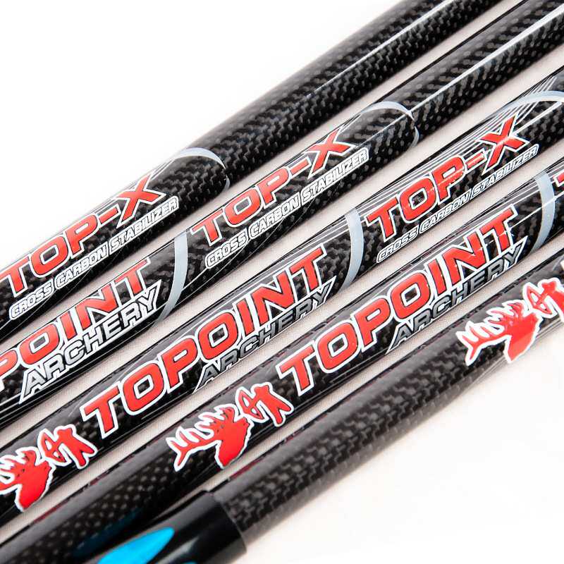 顶点TOPOINT 双色3K碳布平衡主杆PR634系列34英寸反曲减震平衡杆