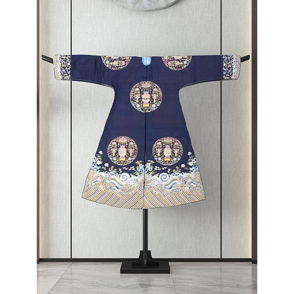 实木汉服展示架日式和服挂衣架衣纹挂衣架唐装落地架T型架子古典