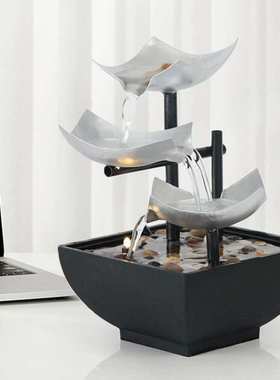 homedecor流水摆件桌面喷泉工艺品办公室流水喷泉风水摆件代发