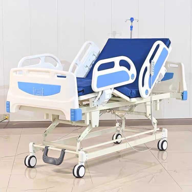 手动三功能护理床可移动式家用多功能升降床手动起背抬腿康复床