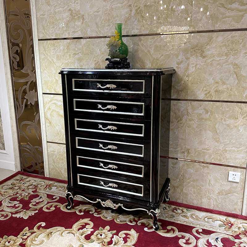 锐森贵族 法式六斗柜 欧式实木卧室家具六斗橱客厅抽屉收纳储物柜