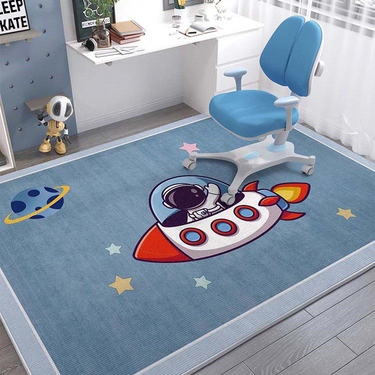 儿童地毯阅读区电脑椅子防滑地垫书房书桌学习桌客厅卧室床边垫子