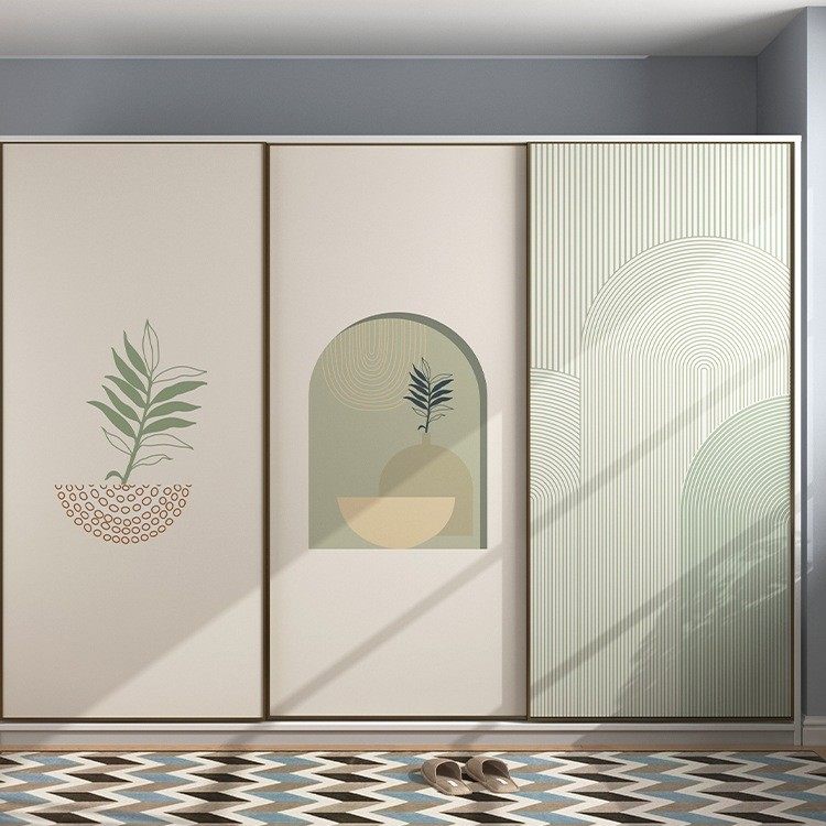 莫兰迪色衣柜自粘防水贴纸柜子推拉门改造美化加厚防潮墙贴保护膜