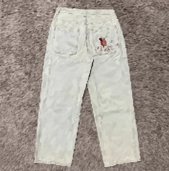 thumbnail for D-style embroidered jeans with back pockets (Better than others)