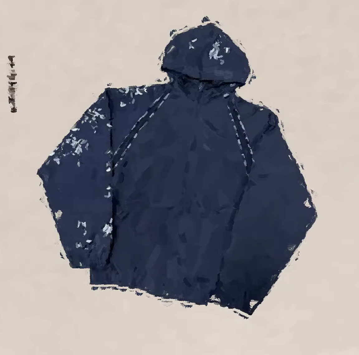 thumbnail for Luminous embroidery full of prints on a customised trench coat