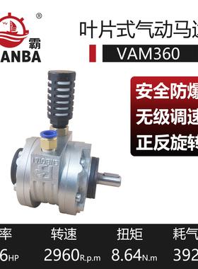 气动马达瑞安源霸大功率VAM360基本型可配减速机叶片式气动马达