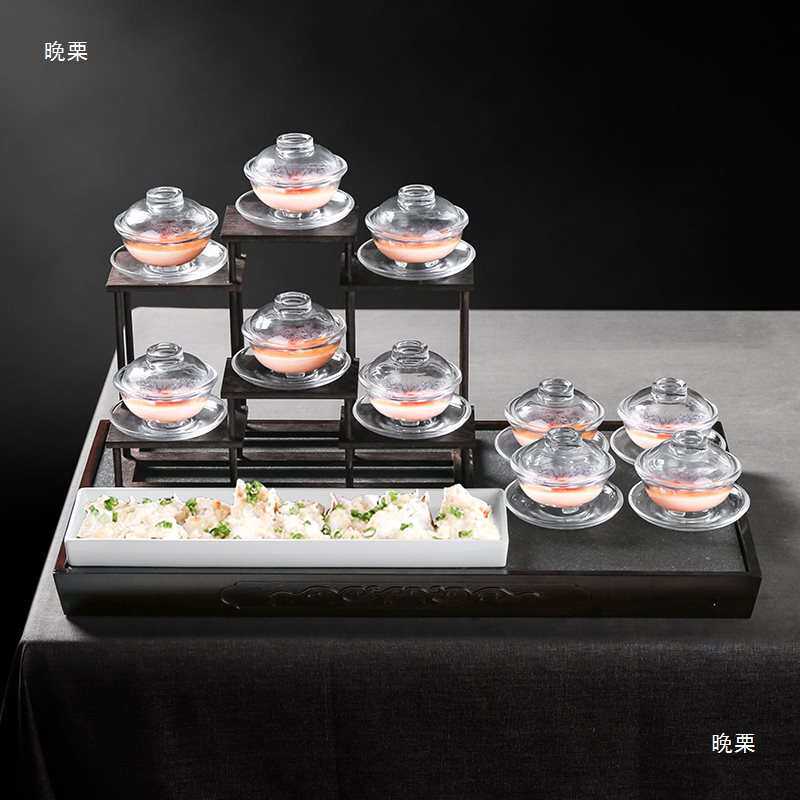 网红大龙虾盘子帝王蟹三吃盘酒店创意帝王蟹三部曲餐具