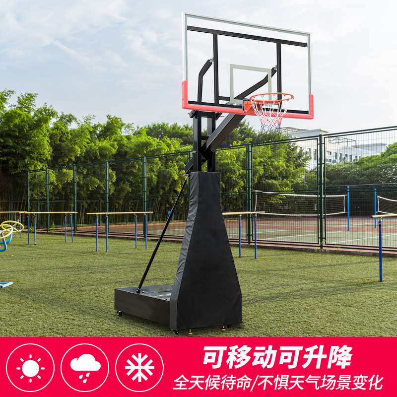 篮球架户外可升降标准篮板家用室外可移动成人比赛篮球架子篮球框