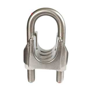 304不锈钢卡头钢丝绳夹线盘钢丝卡子钢丝绳轧头老虎爪M40大卡头