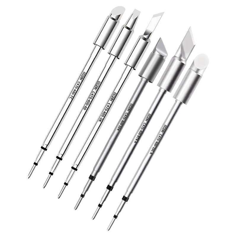 BOZAN C470发热芯烙铁头电烙铁马蹄头圆尖咀扁平大功率通用JBC470