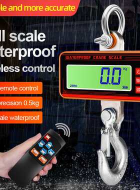 跨境500kgOCS-1T防水吊秤吊钩秤电子称行车秤吊磅无线吊称行车秤