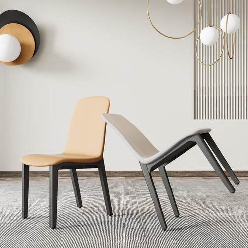 JMYDY-042#北欧实木餐椅现代简约进口白蜡木家用餐厅酒店桌椅靠背