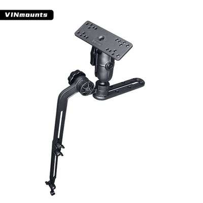 皮划艇劳伦斯探鱼器万向球头支架声纳探头固定蜂鸟探鱼器伸缩支架