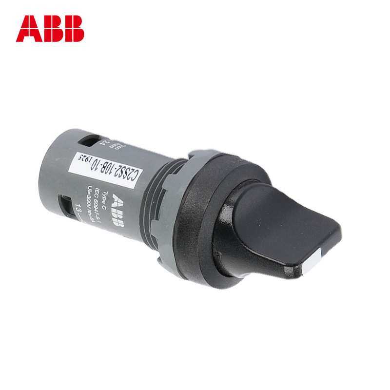 ABB旋钮C2SS2-10B-10两三档选择C3SS2-10B-20复位自锁 按钮开关