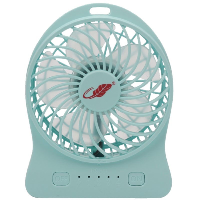 共田F95D便携式小风扇超静音学生宿舍床上用USB可充电大风力小型