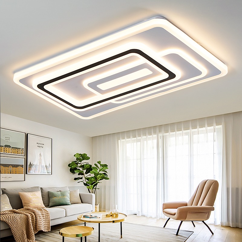 吊灯客厅灯现代简约大气2025新款led吸顶灯大灯主灯中山灯具大全