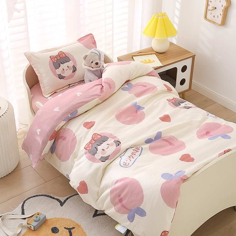 A类纯棉被子三件套幼儿园被褥六件套儿童入园午睡夏被 套件棉被套