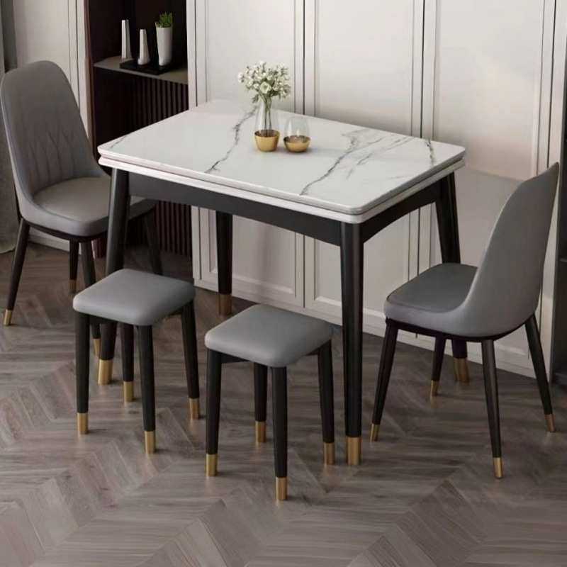 岩板餐桌折叠餐桌椅组合家用小户型伸缩现代桌子简约实木长方形,3C数码配件,USB灯,淘宝优惠券,粉丝福利购,淘宝优惠卷