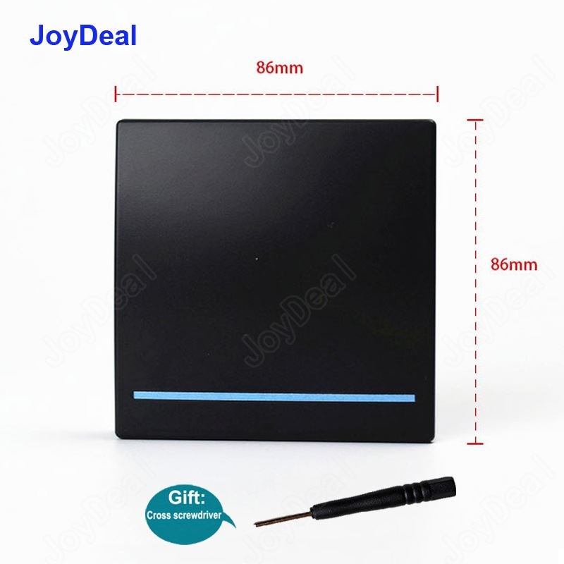 86型无线射频RF遥控开关220V墙壁面板发射LED灯信号随意贴荧光条