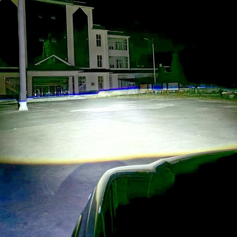 氙气灯泡改装海5透镜大灯雪莱特D2H远近光一体H4疝气灯HID石英Q5