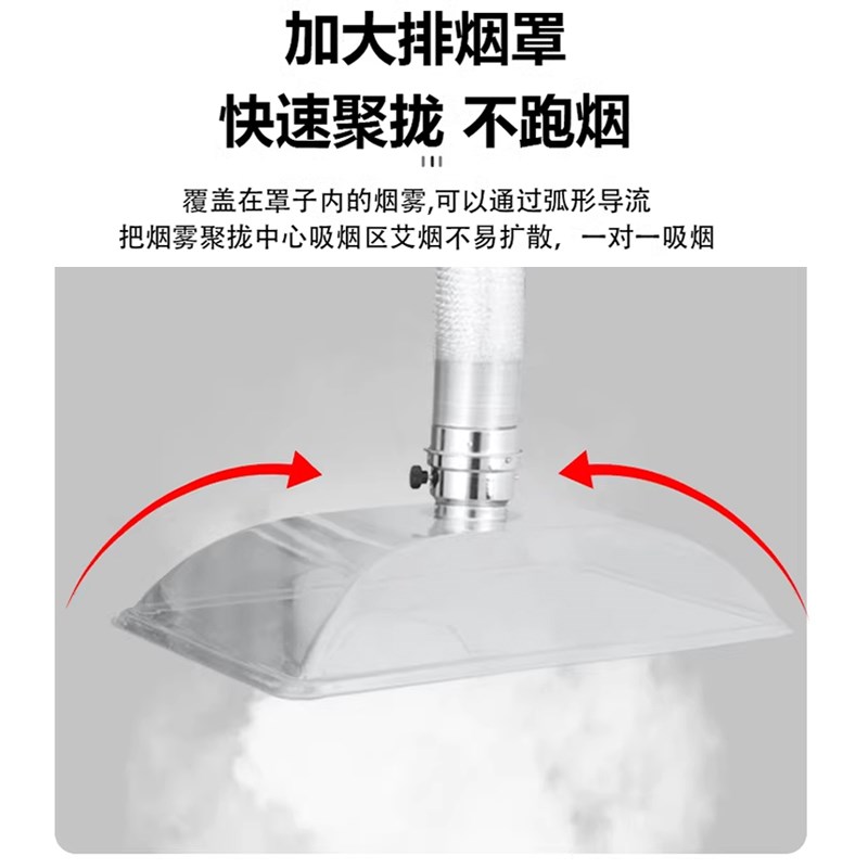 艾灸排烟系统艾灸馆养生馆吸烟罩中医院设备抽烟神器管道排气风机