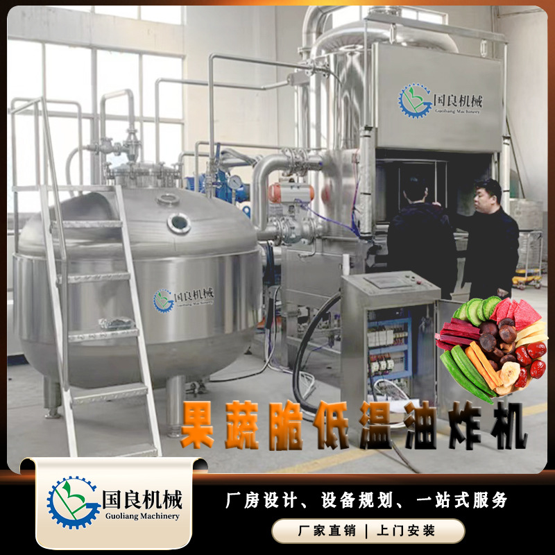 菠萝蜜干低温真空油炸机 秀珍菇脆片加工设备 什锦果蔬脆VF脱水机
