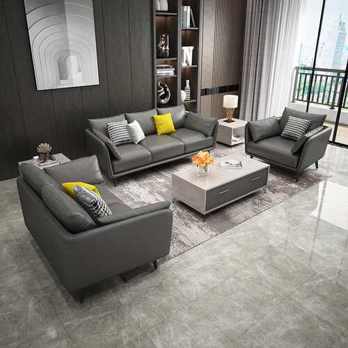 办公室会客区沙发茶几组合售楼处酒店等候休息商务接待室洽谈沙发