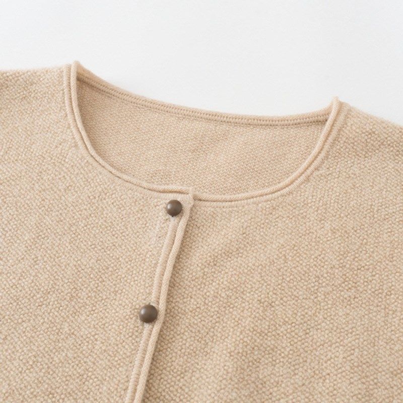 源头工厂100纯山羊绒针织毛衣外套宽松线圈圆领开衫圆领羊绒衫女,女装/女士精品,羊绒衫,淘宝优惠券,粉丝福利购,淘宝优惠卷