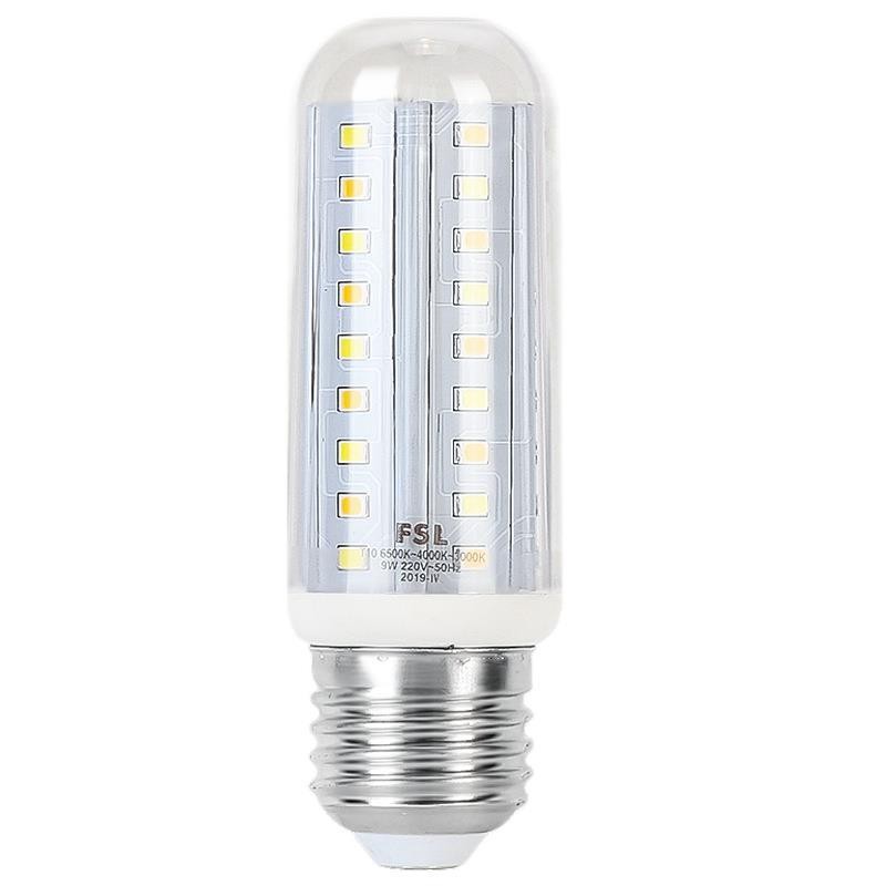 佛山照明LED灯泡玉米灯家用e27螺纹e14螺口三色光吊灯光源节能灯