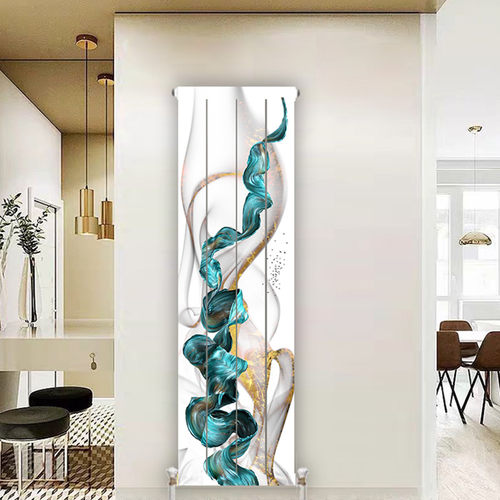 铜铝复合暖气片家用水暖散热片立式艺术暖气明装集中供暖壁挂式