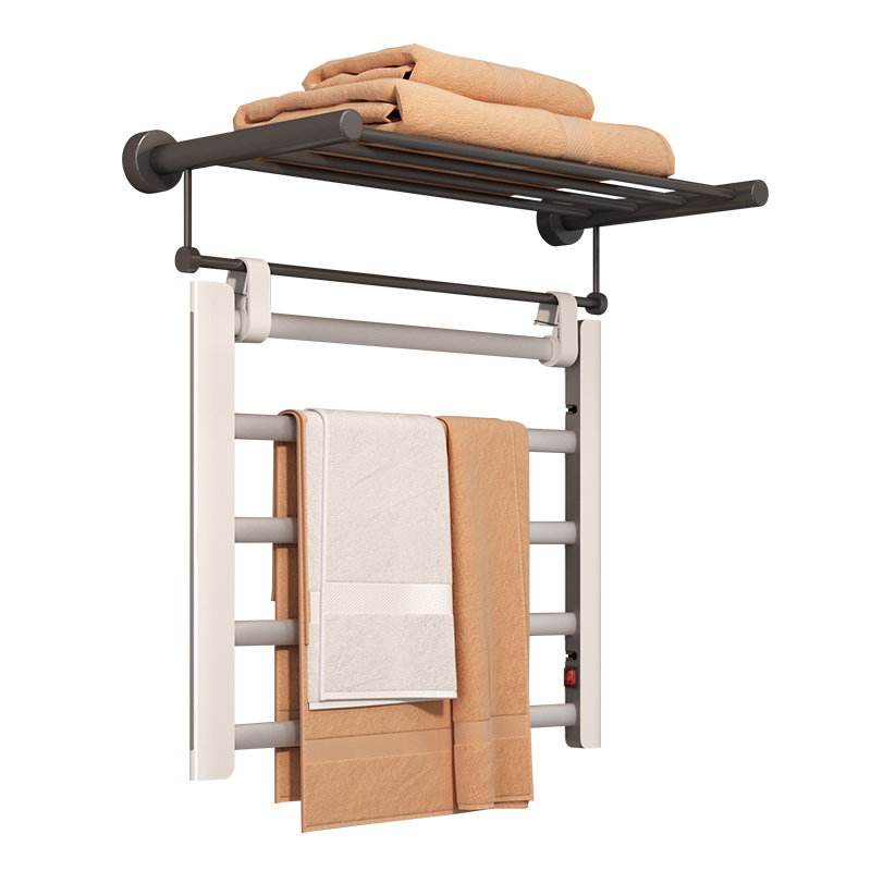 想的电热毛巾架家用免打孔浴室智能电加热烘干架卫生间浴巾毛巾架