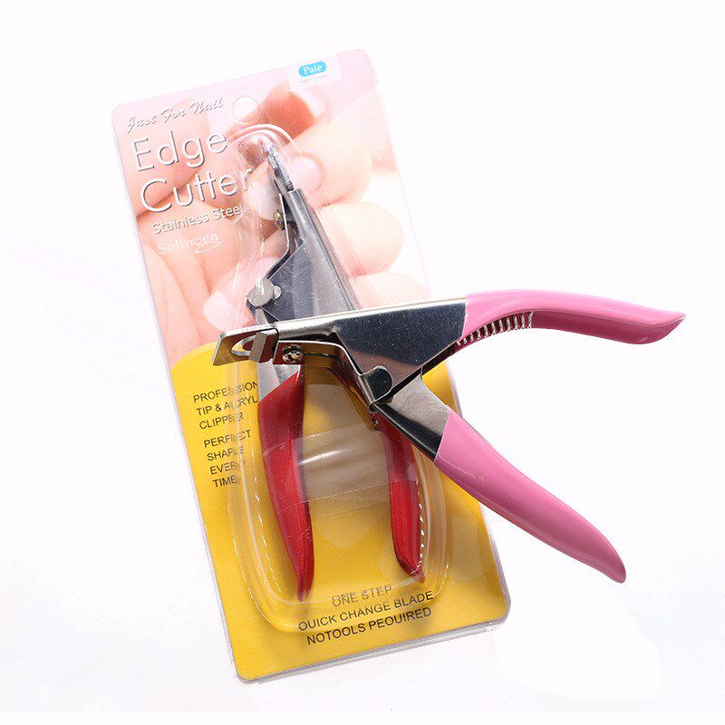 剪甲片刀美甲店专l用一字剪U型光疗延长甲剪刀工具器修假指甲修剪