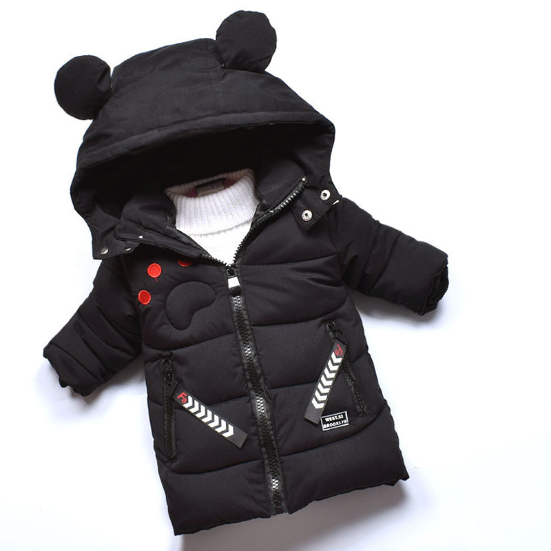 儿童卡通棉衣中长款男童加厚棉袄外套宝宝冬装羽绒棉服1-2-3-5岁4