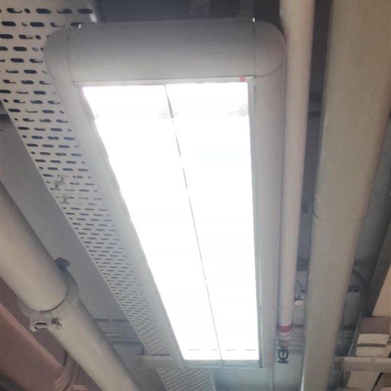 T5日光灯架led应急灯盘600双管格珊灯明装天花灯荧光灯具教室灯带