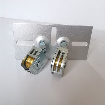 通用转角加厚铁头更牢承重更强手摇升降晾衣架滑轮配件转角万向轮