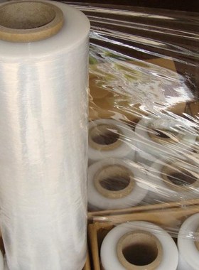 缠绕膜PE打包膜50cm宽托盘包装拉伸膜物流包装膜工业保鲜膜厂家