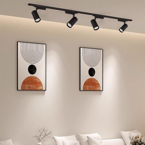 cob轨道射灯店铺商用服装店展厅背景墙超亮节能导轨式明装轨道灯