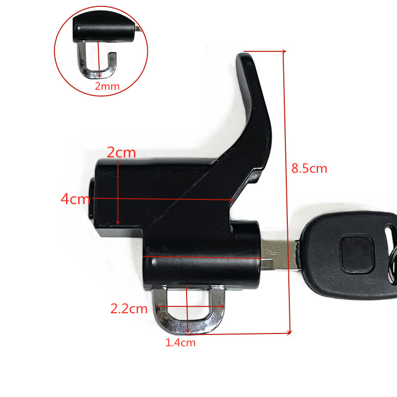 电动车铝合金挂钩防盗头盔锁电瓶车摩托车前加厚金属挂勾置物挂钩