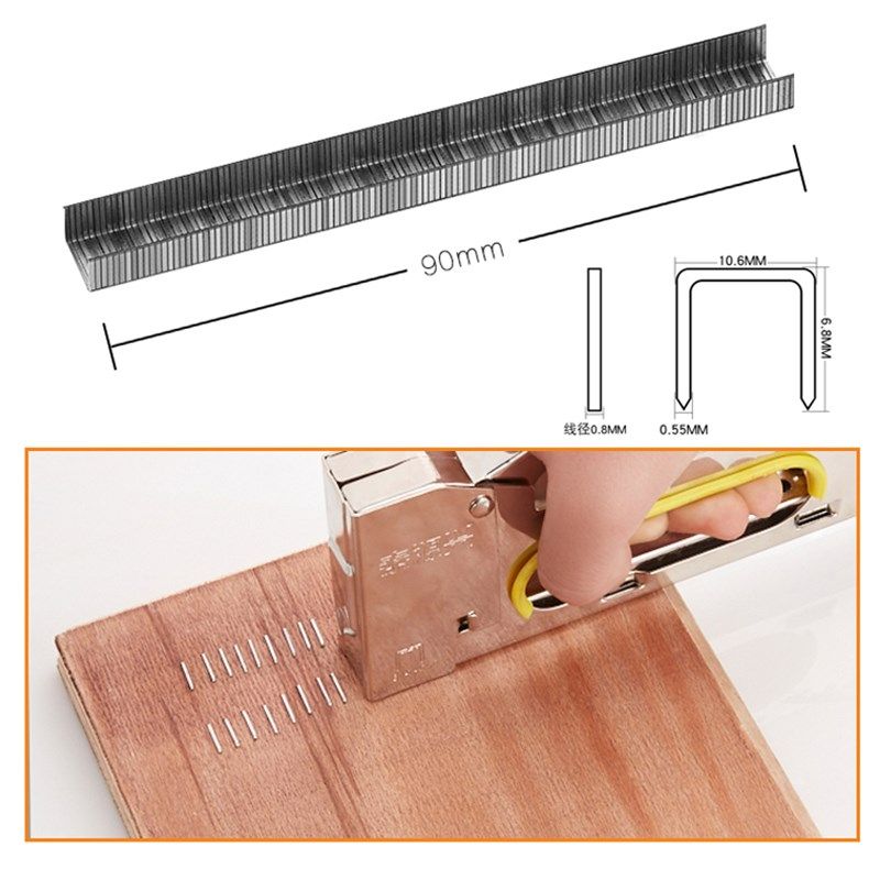 黑色手动码钉枪马丁枪U型钉门形钉枪射钉枪广告喷绘绷油画布1008F
