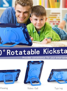 适用于Galaxy Tab A9 8.7 Inch 2023手环支架硅胶+PC三合一平板壳