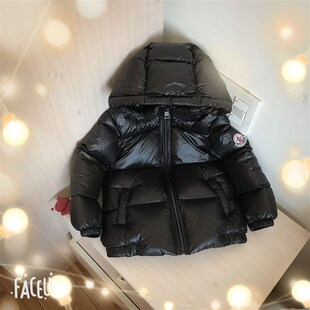 2男女童羽绒服1-3岁黑红色男宝宝女宝韩版童装冬装儿童加厚外套6