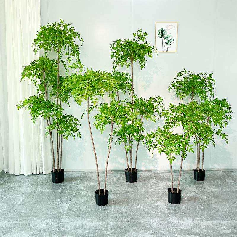 新款南天竹仿真植物绿植盆栽大型假绿植落地装饰客厅假树