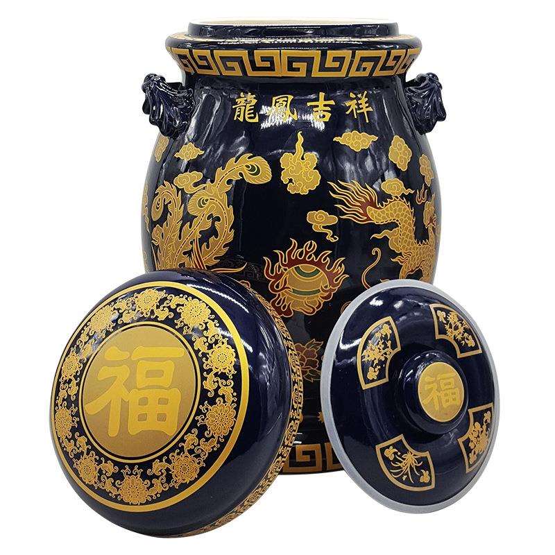 陶瓷捡骨罐金坛塔厂家丧殡葬用品寿盒衣纸活火化棺材寿毯