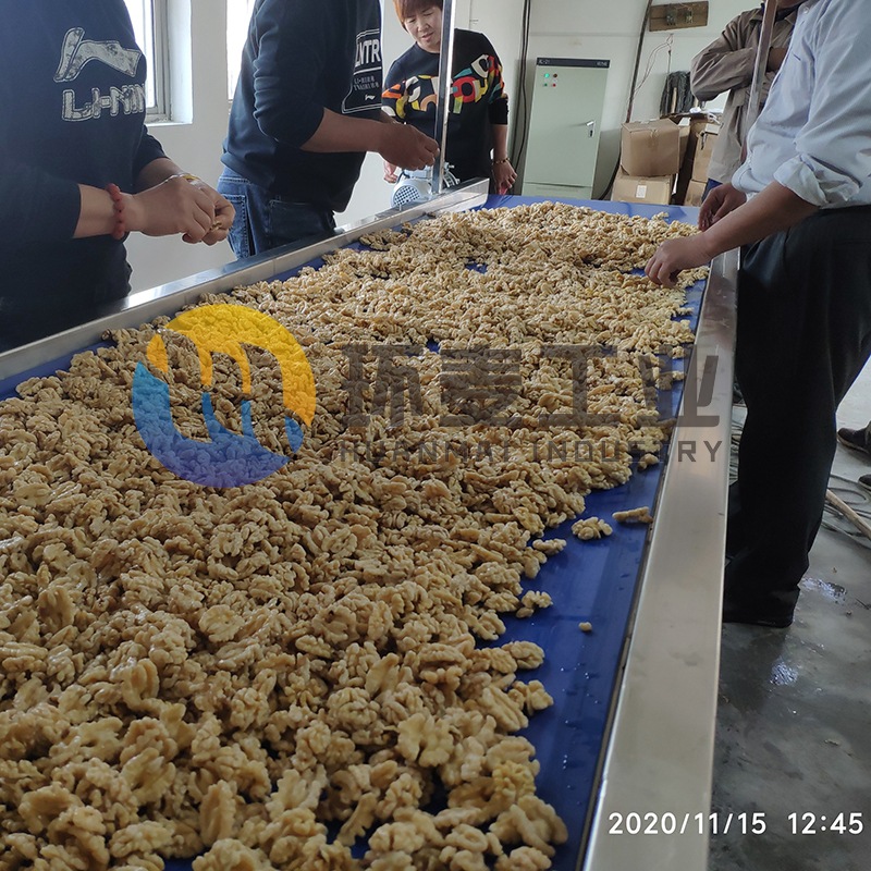 环麦核桃仁去衣机 纯物理核桃仁去皮机 滚筒去皮无破碎