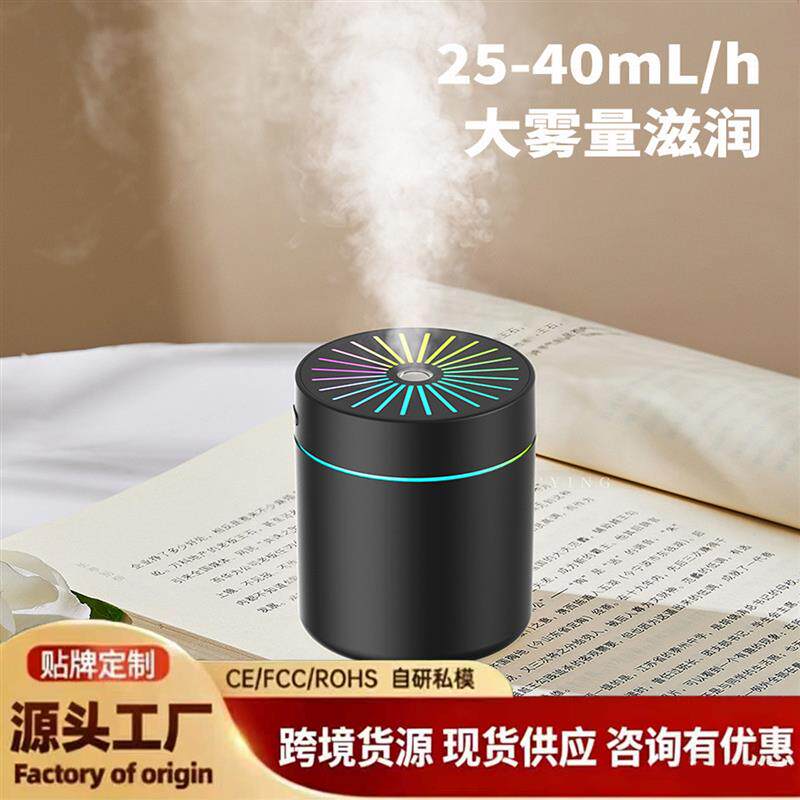 跨境炫彩加湿器客厅桌面喷雾迷你香薰车载空气净化家用小型加湿器